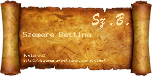 Szemere Bettina névjegykártya