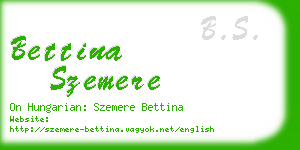 bettina szemere business card